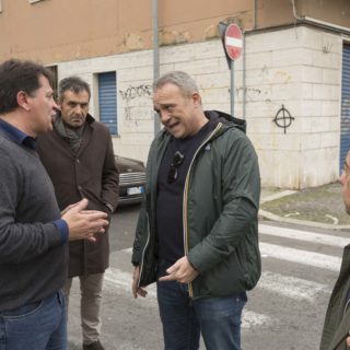 Claudio Amendola sopralluoghi con Rino Piccolo Latina Film commission, Latina 3 febbraio 2016 - EdeDPhotos/Enrico de Divitiis/www.enricodedivitiis.it